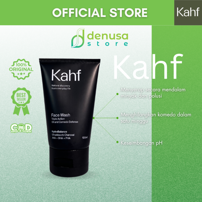 KAHF Face Wash Triple Action Oil and Comedo Defense 100ml