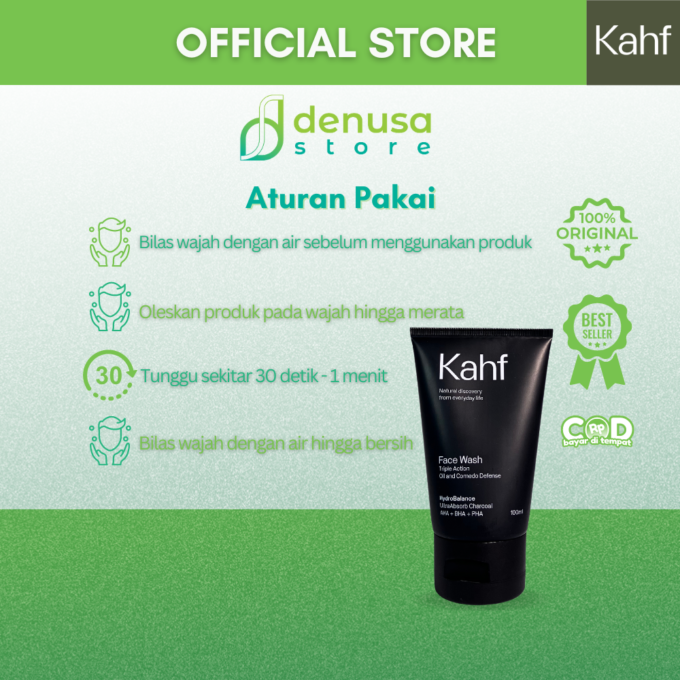 KAHF Face Wash Triple Action Oil and Comedo Defense 100ml