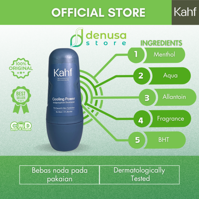 KAHF Cooling Power Antiperspirant Deodorant Roll On 45ml