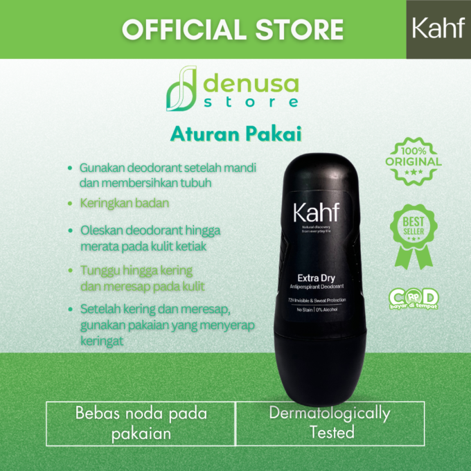 KAHF Extra Dry Antiperspirant Deodorant Roll On 45ml