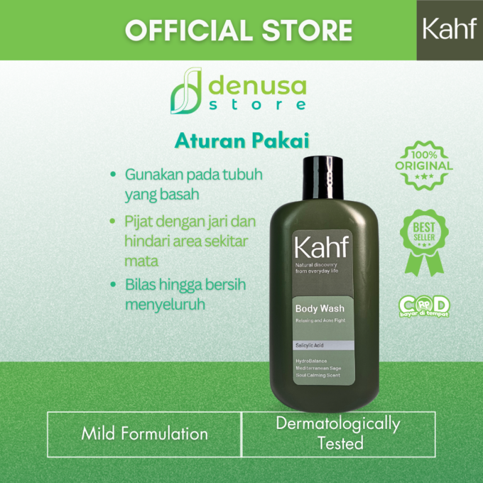 KAHF Body Wash Relaxing and Acne Fight 200ml