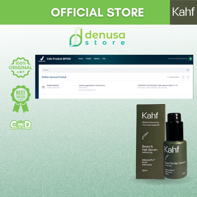 KAHF Beard and Hair Serum Advancing 30ml