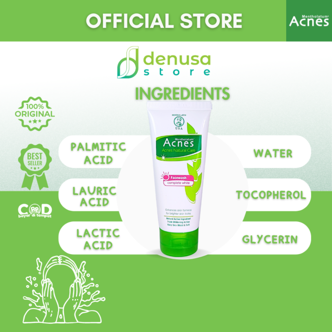 ACNES Natural Care Facewash Complete White 50 g