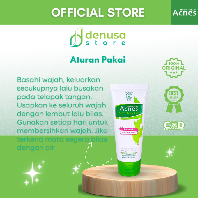 ACNES Natural Care Facewash Complete White 50 g