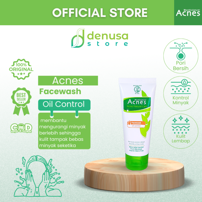 ACNES Natural Care Facewash Oil Control 50 g