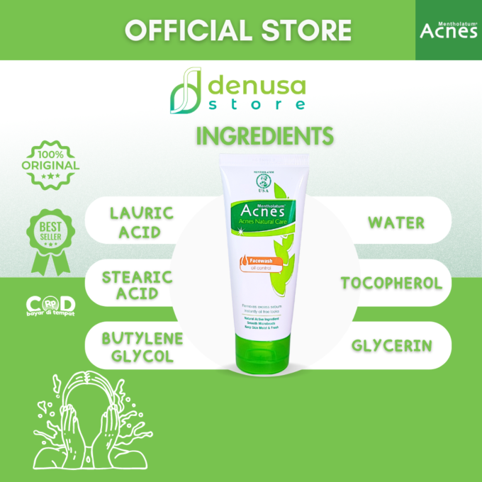 ACNES Natural Care Facewash Oil Control 50 g