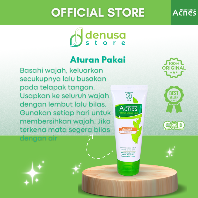 ACNES Natural Care Facewash Oil Control 50 g