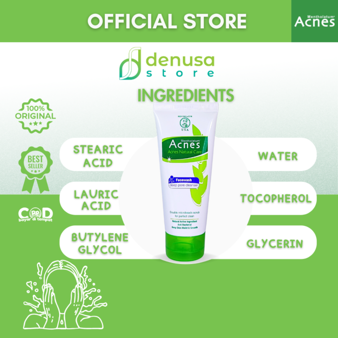 ACNES Natural Care Facewash Deep Pore Cleanser 50 g