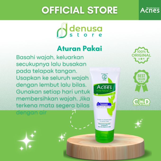 ACNES Natural Care Facewash Deep Pore Cleanser 50 g