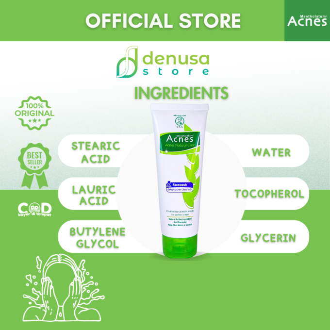 ACNES Natural Care Facewash Deep Pore Cleanser 100 g