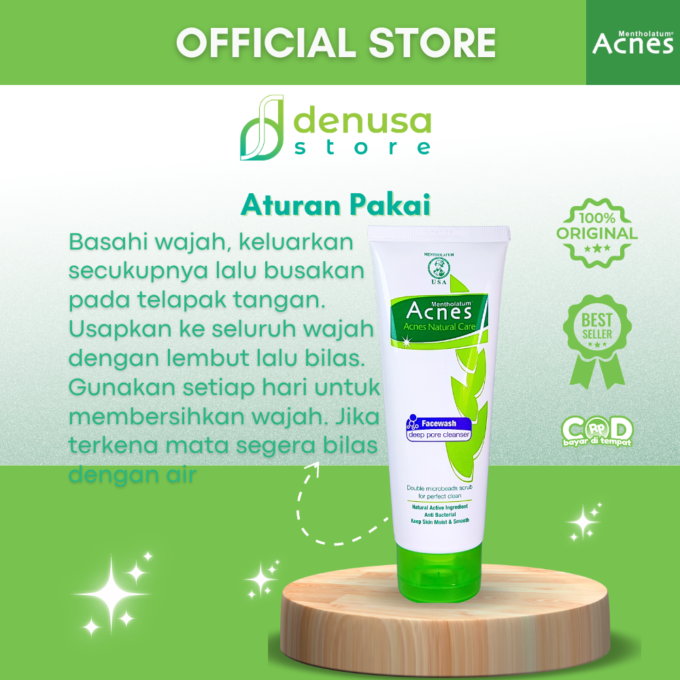 ACNES Natural Care Facewash Deep Pore Cleanser 100 g