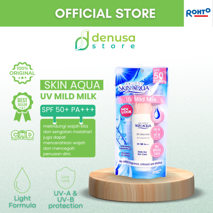 SKIN AQUA UV Mild Milk Dry to Sensitive Skin SPF 50 Pa++++ 40 g