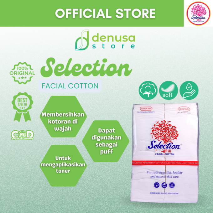 SELECTION Kapas Facial Cotton 50g