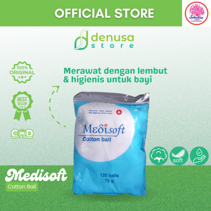 Medisoft Cotton Ball 120 Balls 75g