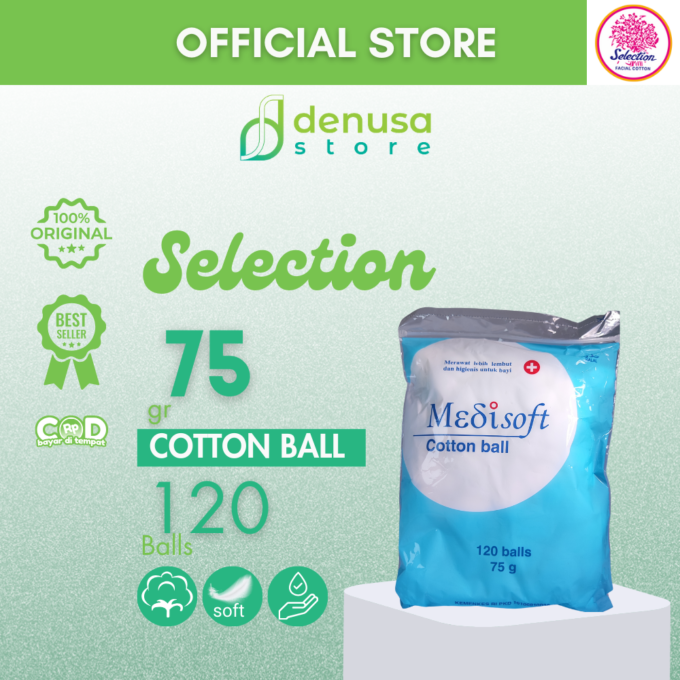 Medisoft Cotton Ball 120 Balls 75g