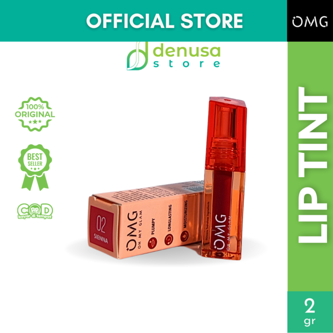 OMG OH MY GLAM Glassy Lip Tint 02 Sienna 2 g