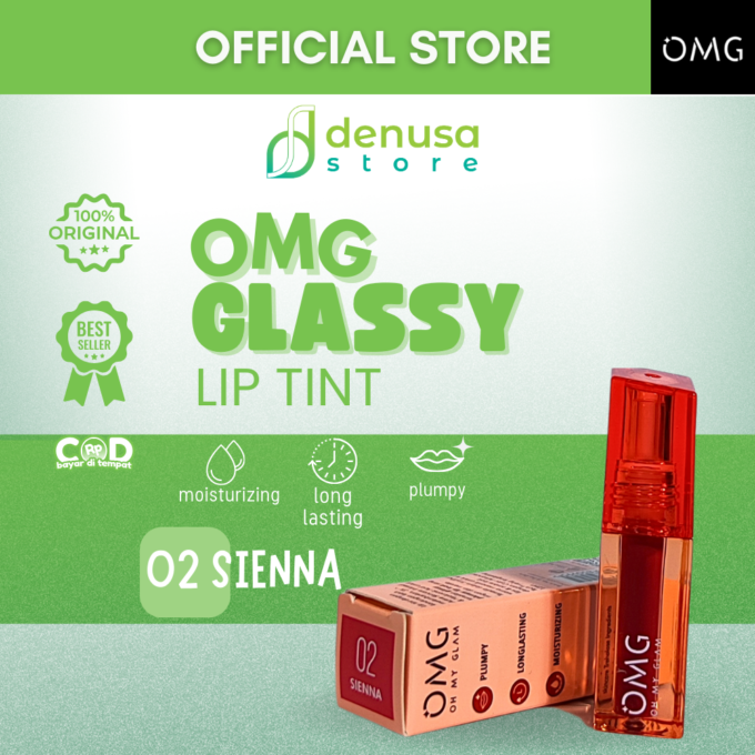 OMG OH MY GLAM Glassy Lip Tint 02 Sienna 2 g