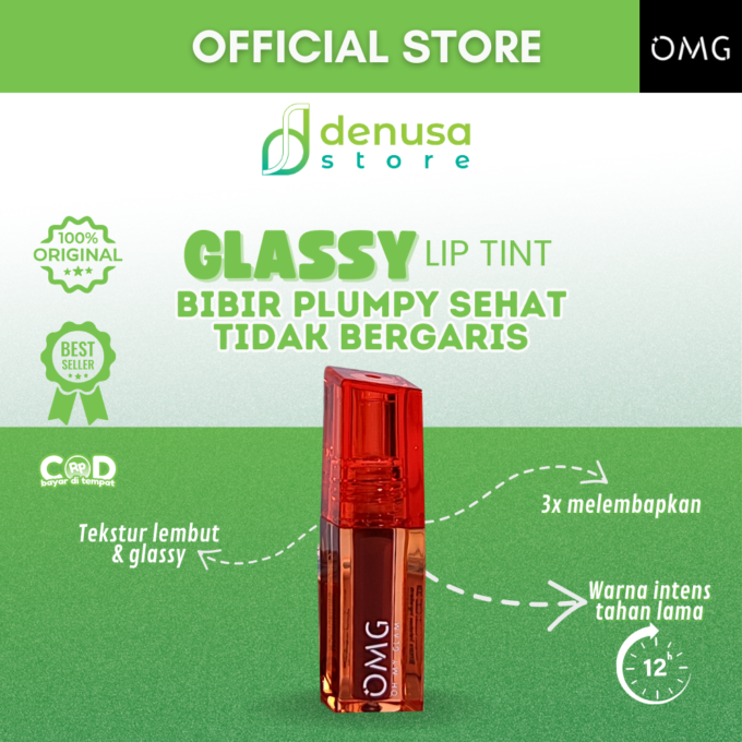 OMG OH MY GLAM Glassy Lip Tint 02 Sienna 2 g