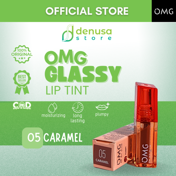 OMG OH MY GLAM Glassy Lip Tint 05 Caramel 2 g