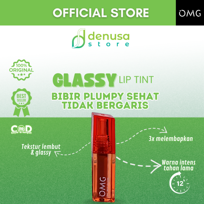 OMG OH MY GLAM Glassy Lip Tint 05 Caramel 2 g