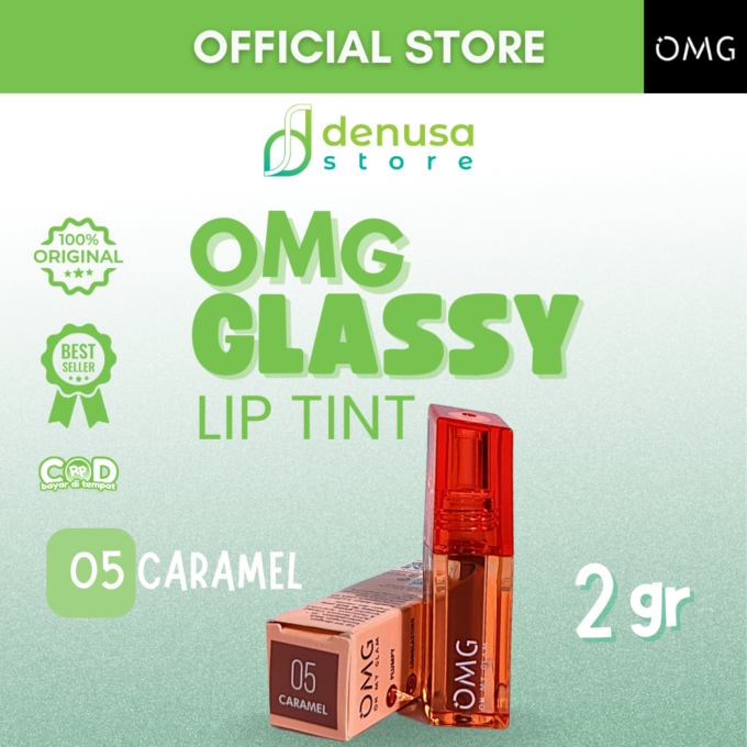 OMG OH MY GLAM Glassy Lip Tint 05 Caramel 2 g