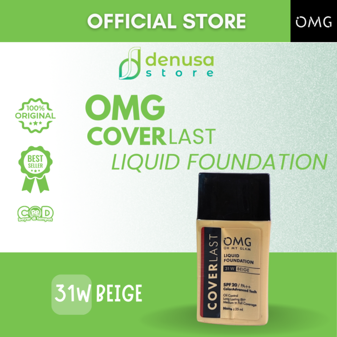 OMG OH MY GLAM Coverlast Liquid Foundation 31 W Beige