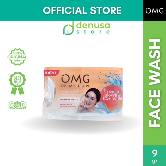 OMG OH MY GLOW Peach Glowing Face Wash 9 g