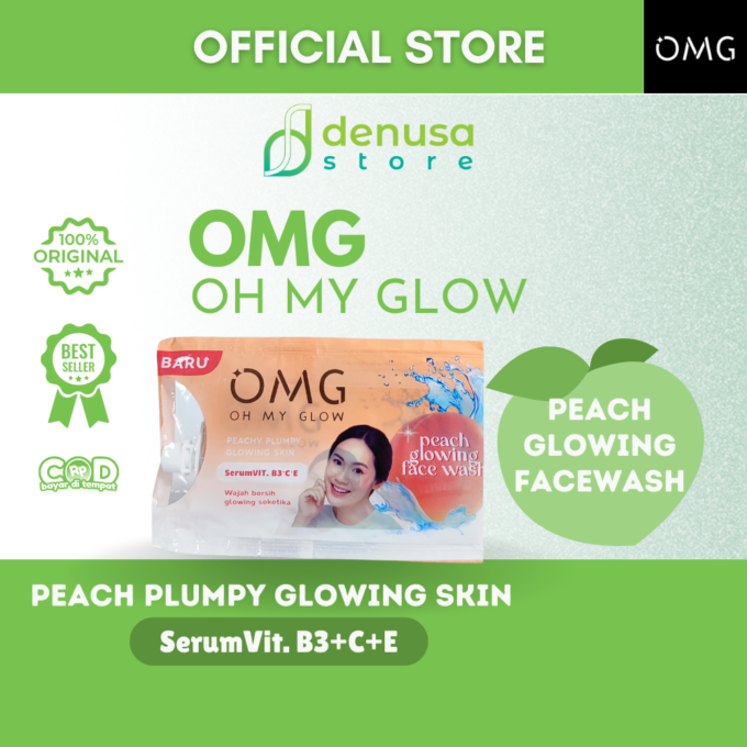 OMG OH MY GLOW Peach Glowing Face Wash 9 g