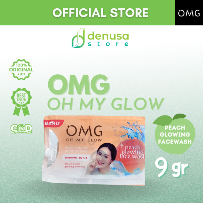 OMG OH MY GLOW Peach Glowing Face Wash 9 g