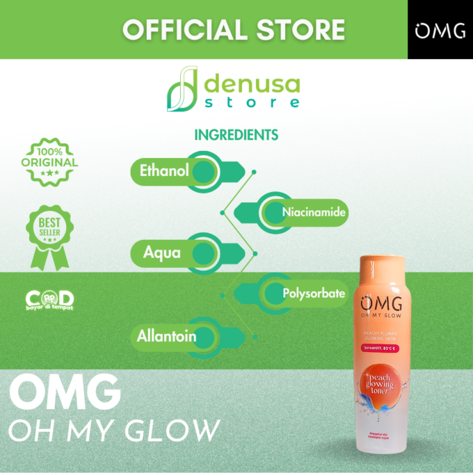 OMG OH MY GLOW Peach Glowing Toner 100 ml