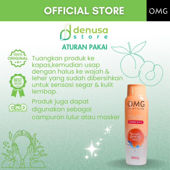 OMG OH MY GLOW Peach Glowing Toner 100 ml