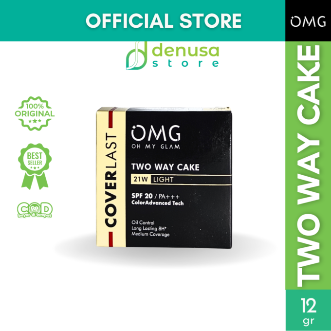 OMG OH MY GLAM Coverlast Two Way Cake 21W Light