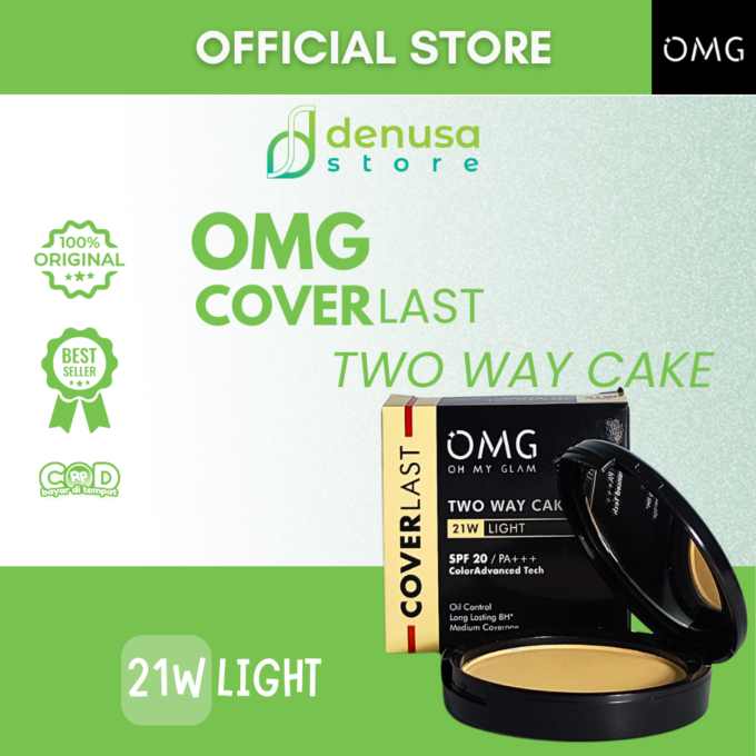 OMG OH MY GLAM Coverlast Two Way Cake 21W Light