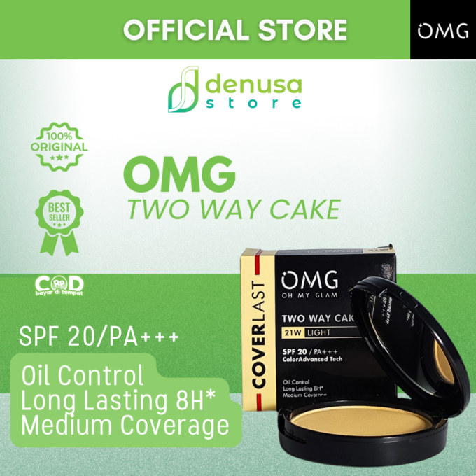 OMG OH MY GLAM Coverlast Two Way Cake 21W Light