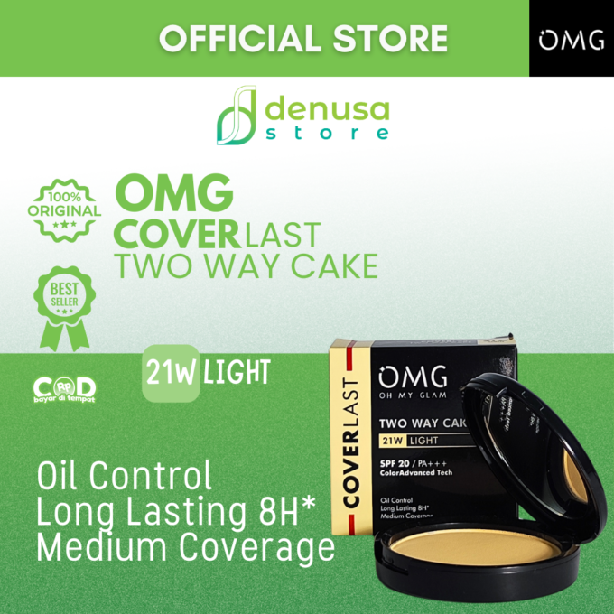 OMG OH MY GLAM Coverlast Two Way Cake 21W Light