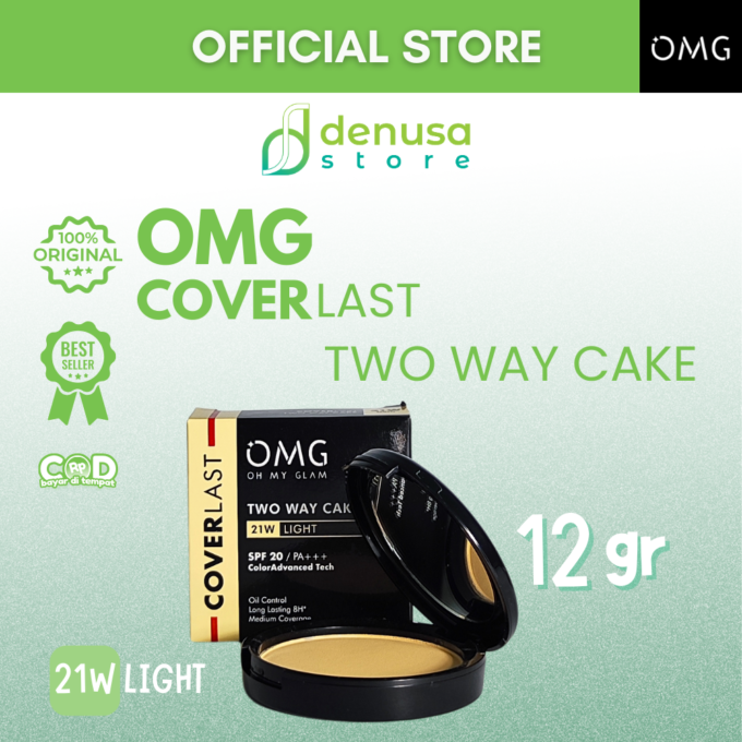 OMG OH MY GLAM Coverlast Two Way Cake 21W Light