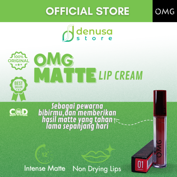 OMG OH MY GLAM Matte Last Lip Cream 01 Dreamy 2.9 g