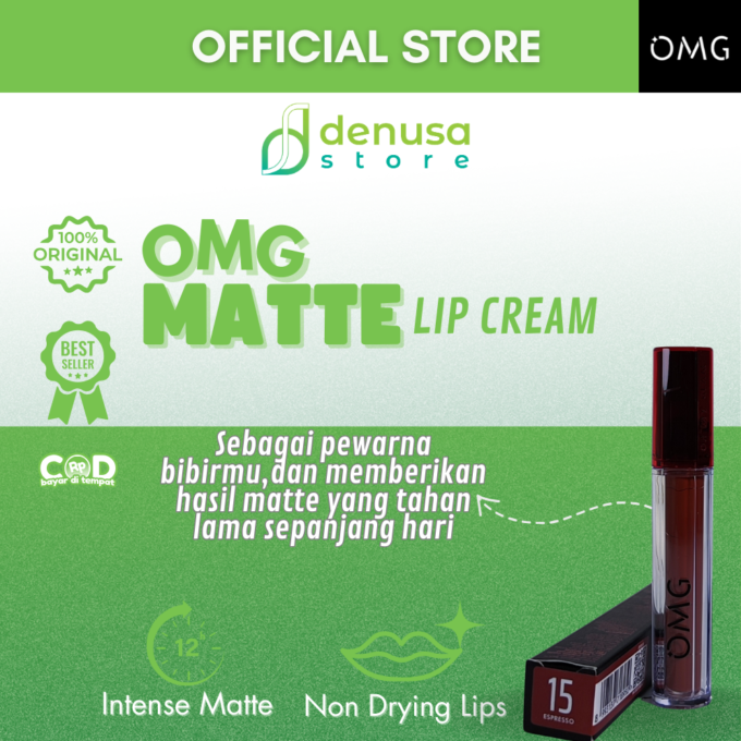 OMG OH MY GLAM Matte Last Lip Cream 15 Espresso 2.9 g