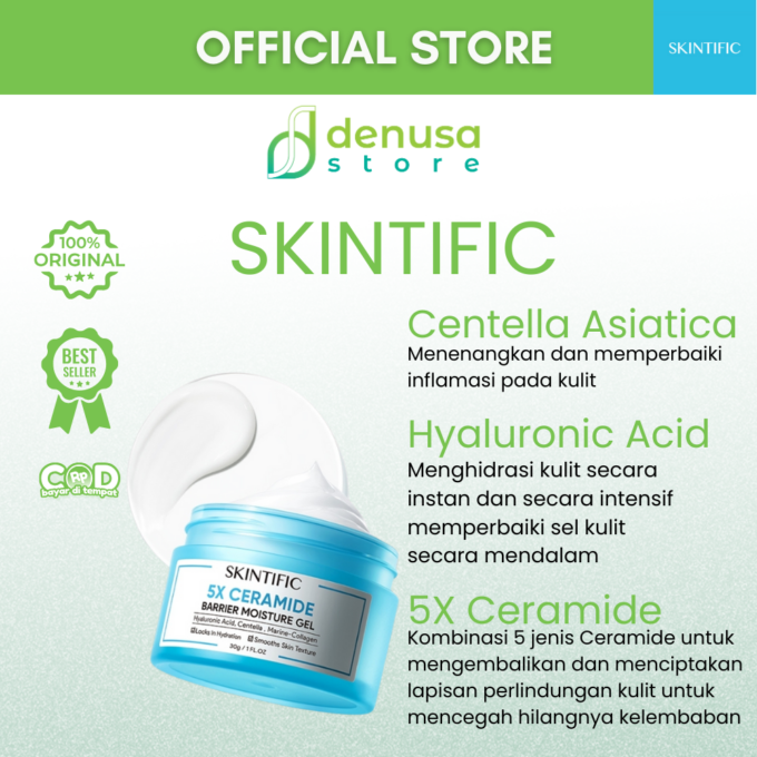 SKINTIFIC 5X Ceramide Barrier Moisture Gel 30gr