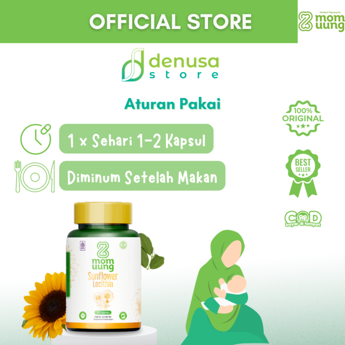 Mom Uung Sunflower Lecithin 30 Kapsul