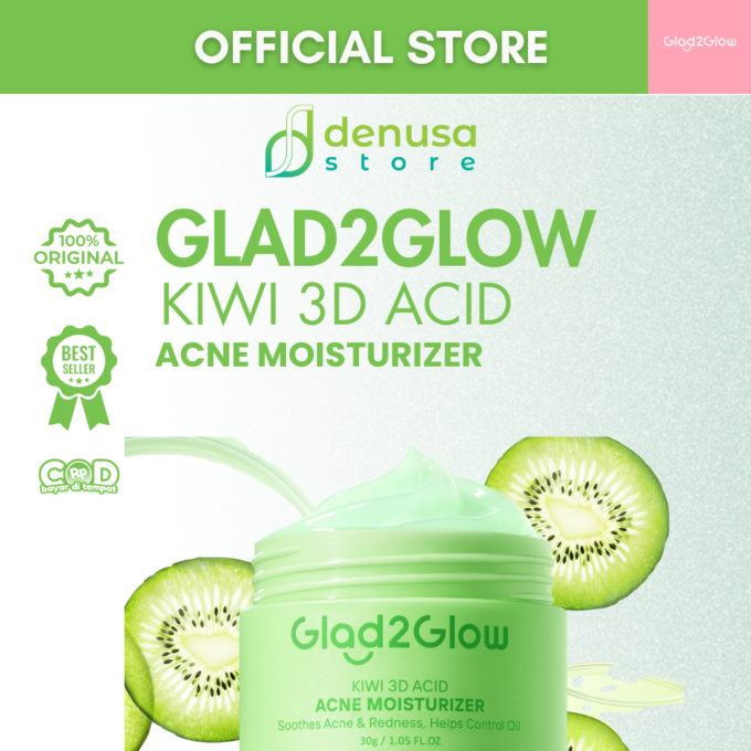 Glad2Glow Kiwi 3D Acid Acne Moisturizer 30g