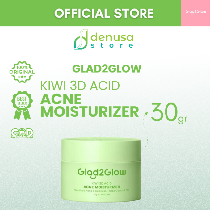 Glad2Glow Kiwi 3D Acid Acne Moisturizer 30g