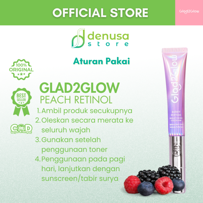 Glad2Glow Berry Peptide Brightening Eye Cream 15g