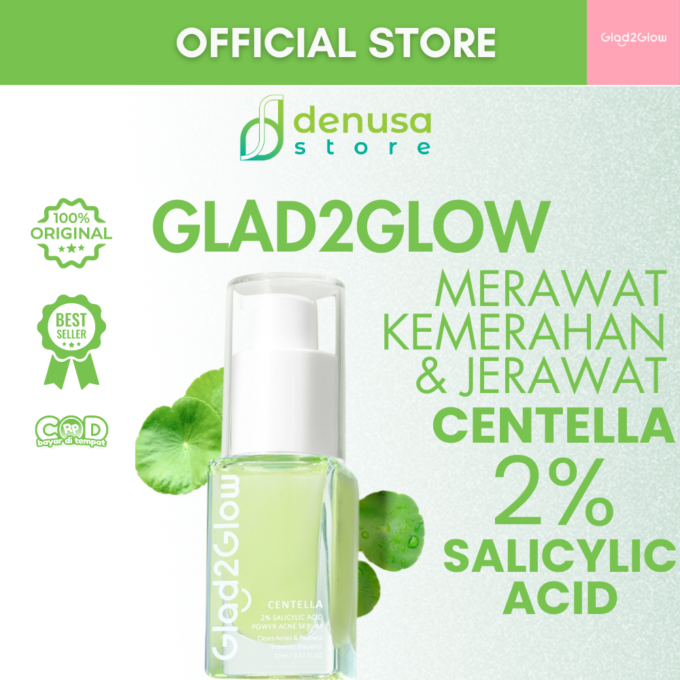 Glad2Glow Centella Salicylic Acid Power Acne Serum 17ml