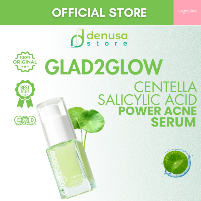 Glad2Glow Centella Salicylic Acid Power Acne Serum 17ml