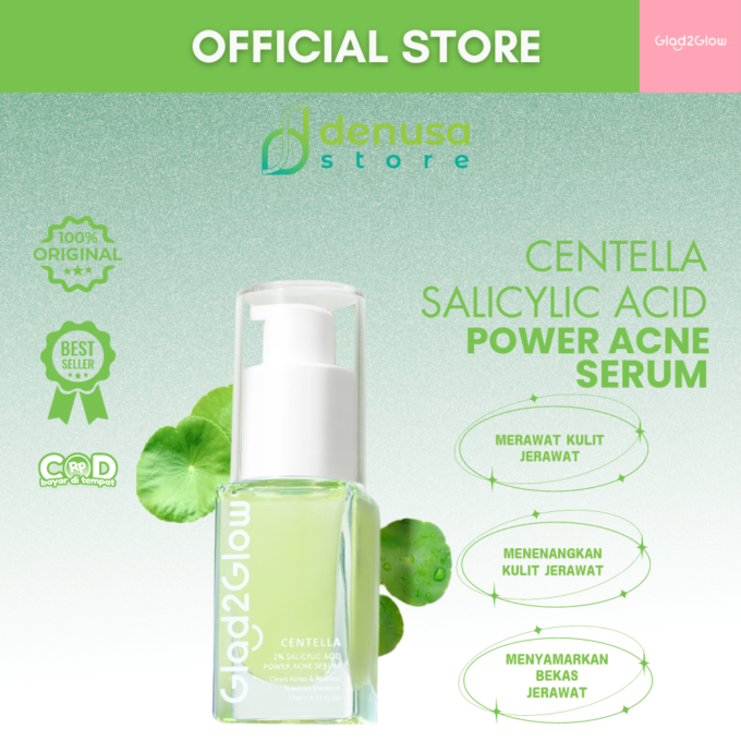 Glad2Glow Centella Salicylic Acid Power Acne Serum 17ml