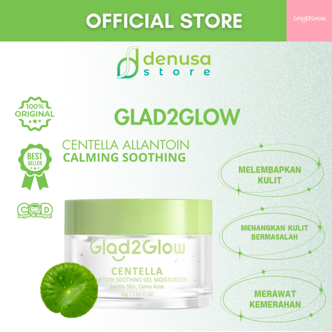 Glad2Glow Centella Allantoin Soothing Gel Moisturizer 55gr