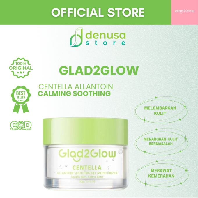 Glad2Glow Centella Allantoin Soothing Gel Moisturizer 30gr