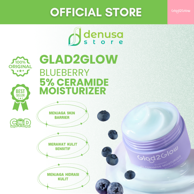 Glad2Glow Blueberry 5% Ceramide Moisturizer 30gr