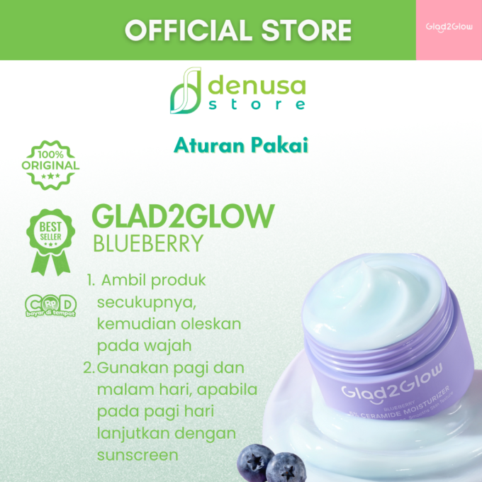 Glad2Glow Blueberry 5% Ceramide Moisturizer 30gr